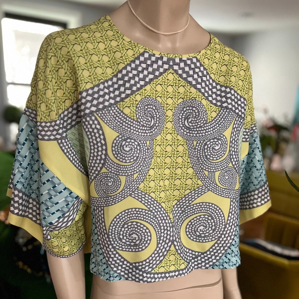 Asos Gorgeous Print Sleeveless Blouse Sz US 10